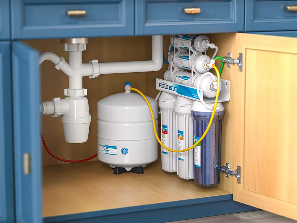 Under-sink reverse osmosis filtration system — whole-home water treatment Lake Gaston Area