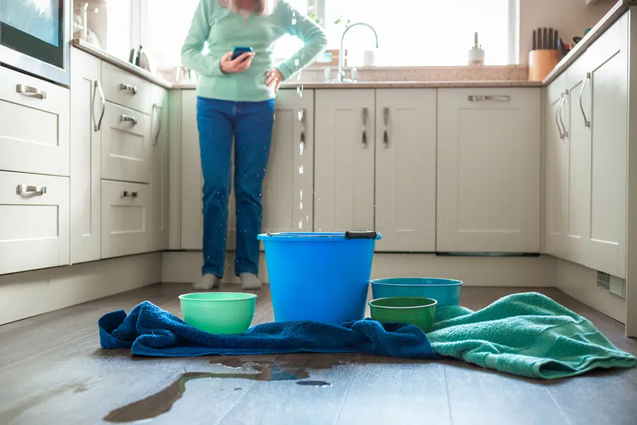 Homeowner calls for help as water pours through kitchen ceiling — Lake Gaston emergency plumber